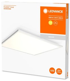 LEDVANCE Prisadený LED panel PALNON PLUS, 36W, teplá biela, 60x60cm