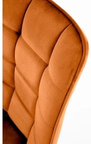 Jedálna stolička COMORO, 1 ks, škoricovo-hnedá