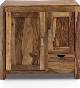 furniture-nabytek.cz - Masívna skrinka na umývadlo z palisandru Lagos, lakované, hnedé – 80×50×75 cm