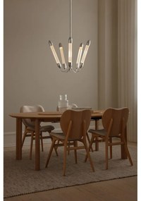 Oceľové závesné svietidlo v striebornej farbe so skleneným tienidlom ø 69 cm Lemon Squeeze – UMAGE