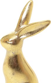 Dekoratívna figúrka zajaca MAX zlatá 845166