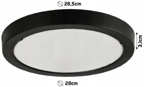 BERGE LED okrúhle stropné svietidlo prisadené - 24W - 2640lm - 4000K