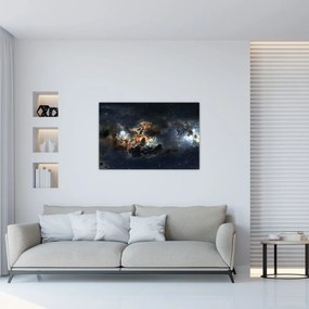 Obraz - Vesmír s hmlovinou (90x60 cm)