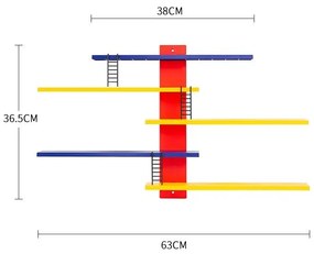Nástenný regál na vystavovanie hračiek a figúrok 888