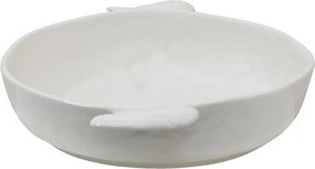 Biela servírovacia misa s krídlami Wings - 27*22*5 cm