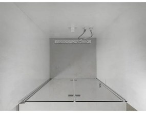 Mexen Lima, skladacie sprchové dvere do otvoru 115 x 190 cm, 6mm číre sklo, chrómový profil, 856-115-000-01-00-D