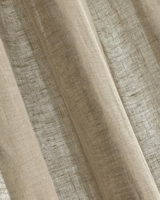 Záves so systémom FLEX (jednoduché spony flex) farba produktu béžová látka polopriehľadný, zapletaná, ľanová