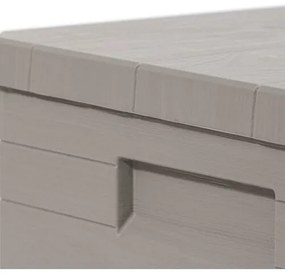 Úložný box na podušky Woody sivá, 90 l