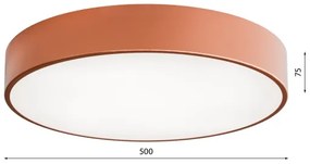LED Stropné svietidlo CLEO LED/69W/230V 3000K pr. 50 cm medená