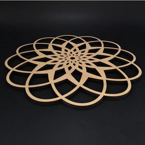 AMADEA Drevené prestieranie okrúhle mandala, masívne drevo, priemer 33 cm
