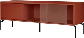 TV stolík v terakotovej farbe 160x60x42 cm Met – noo.ma