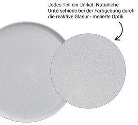 CASA NOVA Sada raňajkových tanierov 22,5 cm set 4 ks - sivá