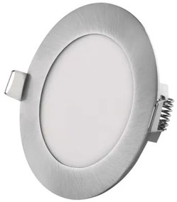 LED vstavané svietidlo NEXXO, kruhové, strieborné, 7W, CCT