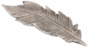 Pietna dekorácia Pierko z anjelských krídiel, polyresin, 16 x 6 x 2 cm