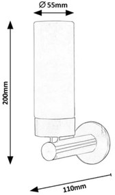 Rabalux 5745 - LED Kúpeľňové nástenné svietidlo BETTY 1xLED/4W/230V bronzová
