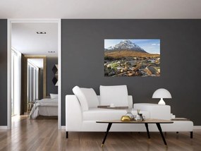 Obraz - Hora s riekou (90x60 cm)