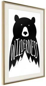Artgeist Plagát - Wilderness [Poster] Veľkosť: 30x45, Verzia: Zlatý rám s passe-partout