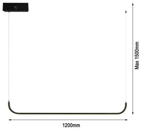 Immax NEO 07221L - LED Stmievateľný luster na lanku LITE PATTINI LED/26W/230V + DO