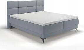 Manželská posteľ 140cm Riviera (rošt/matrac/úl. priestor) (grafit/čierna)