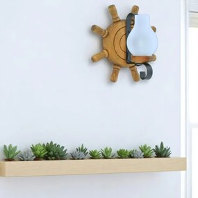 Nástenné svietidlo TIMONA 1xE14/40W/230V buk