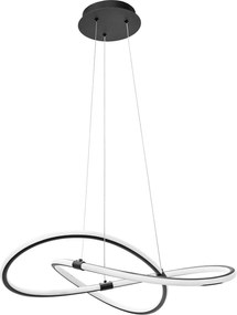 Toolight Toolight, LED závesné svietidlo APP1193-CP, čierna, OSW-40024