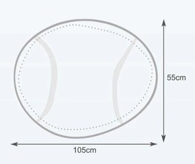 Sedací vak tenisová lopta 335L - Hnedá