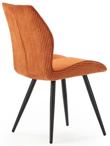 Oranžové menčestrové jedálenské stoličky v súprave 2 ks Adaya – Marckeric