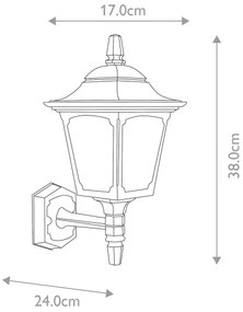 Elstead - Vonkajšie nástenné svietidlo CHAPEL 1xE27/100W/230V IP44