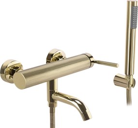 Rea Argon, vaňová batéria s ručnou sprchovou súpravou, zlatá lesklá, REA-B7805