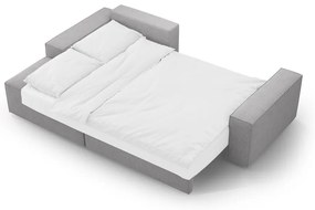 Svetlosivá rozkladacia rohová pohovka z textílie bouclé (ľavý roh) Jodie – Micadoni Home