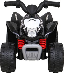 Ramiz Štvorkolka Honda 250X TRX s batériou Čierna + klaksón + LED + Eko koža