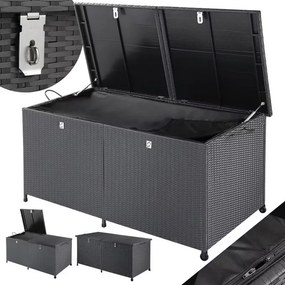 InternetovaZahrada Úložný box s kolieskami 800 L - čierny