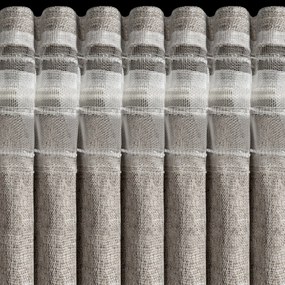 ZATEMŇOVACÍ ZÁVES (100%) NA PÁSKE ZOEY 140X270 CM TMAVOBÉŽOVÁ