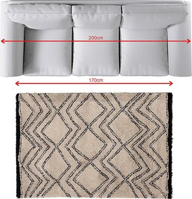 Koberec Royal Nomadic sand/black 120x170cm