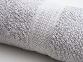 Uterák BIBAZ 50x100 cm, svetlosivý, 100% bavlna