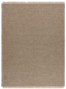 Koberec JUTE 3652 so strapcami čierny / béžový