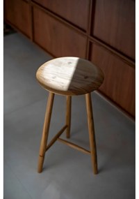 Barová stolička z dubového dreva v prírodnej farbe (výška sedadla 75 cm) Blanc – Gazzda