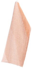 Ľanová utierka Rinne 48x70, oranžovo-ružová