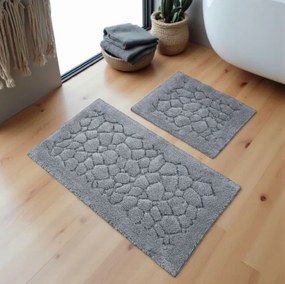 Sada kúpeľňových koberčekov BOSTON 10 sivá