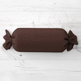 Biante Vankúš valec bonbon Rongo RG-083 Čokoládovo hnedý 15x100 cm