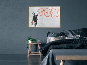 Artgeist Plagát - Toxic [Poster] Veľkosť: 45x30, Verzia: Zlatý rám s passe-partout