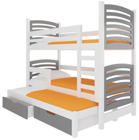 Poschodová detská posteľ 180x75 cm. Vlastná spoľahlivá doprava až k Vám domov. 1052118