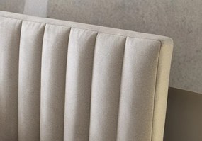 Posteľ Joy 160x200 cm, svetlo béžová látka