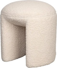 Krémovobiela čalúnená stolička Noxx – White Label