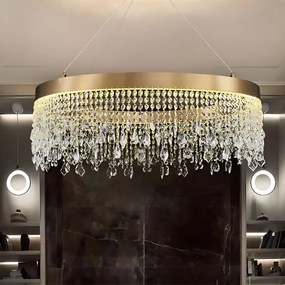 Toolight Toolight, LED stropné osvetlenie 60cm, 24W, 4000K, APP1731-1CP, zlatá, OSW-04342