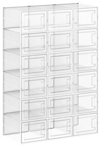 Modulárny regál s priehradkami BOXIFY biely