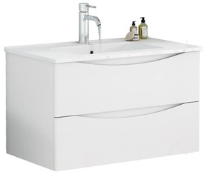 Závesná skrinka pod umývadlo Houseland Nirela 80 cm biela