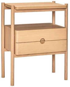 Nočný stolík v dekore duba v prírodnej farbe Appeal – Hübsch