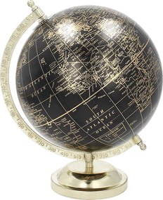 Dekorácia Globe Black 28 cm
