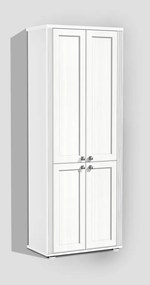 Nabytekmorava Predsieňová skriňa retro PRE 24 vysoká farba lamina: biela 113